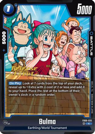 Image of Bulma (FB06-035) - Rivals Clash Release Event Cards