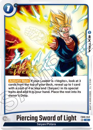 Image of Piercing Sword of Light (FB06-042) - Rivals Clash Release Event Cards