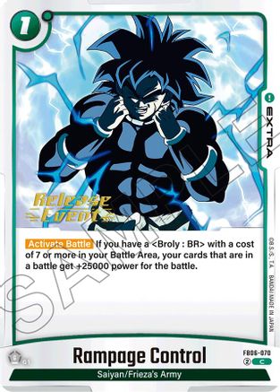 Image of Rampage Control (FB06-070) - Rivals Clash Release Event Cards