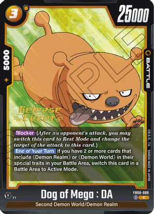 Image of Dog of Mega : DA (FB06-089) - Rivals Clash Release Event Cards