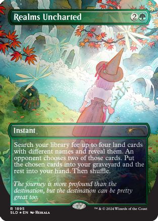 Image of Realms Uncharted (Rainbow Foil) (SLD-1895) - Secret Lair Drop Series Foil