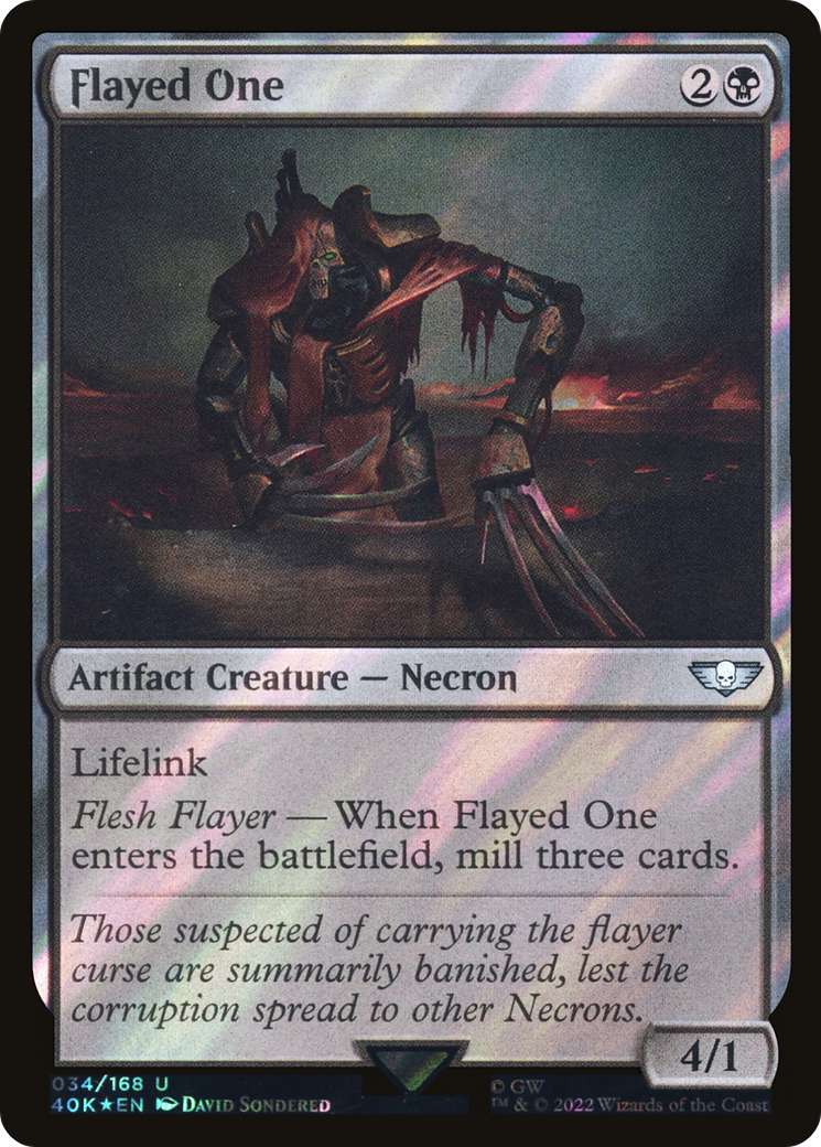 Image of Flayed One (Surge Foil) (40K-034) - Warhammer 40,000 Commander Foil