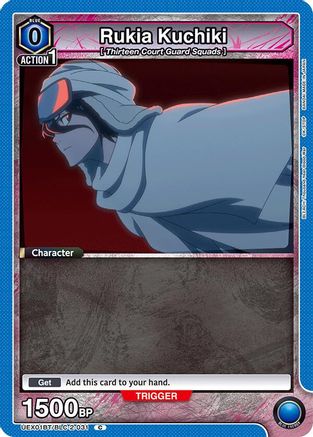 Image of Rukia Kuchiki (031) (Box Topper Foil) (UEX01BT/BLC-2-031) - UEX01BT BLEACH ThousandYear Blood War Vol2 Foil