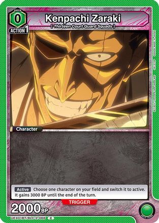 Image of Kenpachi Zaraki (Box Topper Foil) (UEX01BT/BLC-2-066) - UEX01BT BLEACH ThousandYear Blood War Vol2 Foil