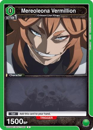Image of Mereoleona Vermillion (040) (Box Topper Foil) (UE08BT/BCV-1-040) - UE08BT Black Clover Foil