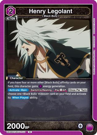 Image of Henry Legolant (UE08ST/BCV-1-111) - UE08ST Black Clover Starter Deck