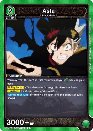 Image of Asta (112) (UE08ST/BCV-1-112) - UE08ST Black Clover Starter Deck