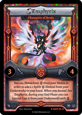 Image of Emphyrix - Champion of Hestia (Stellar) (DCP-10) - Divine Champions Firestorm Promos Holo
