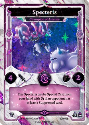 Image of Specteris - Champion of Artemis (EOP-008) - Elestrals Premier Packs Holo