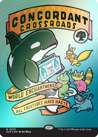 Image of Concordant Crossroads (2073) (Rainbow Foil) (SLD-2073) - Secret Lair Drop Series Foil