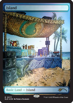 Image of Island (2077) (Rainbow Foil) (SLD-2077) - Secret Lair Drop Series Foil