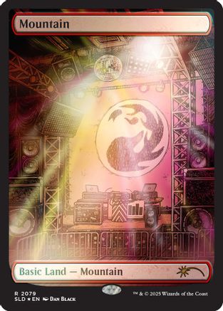 Image of Mountain (2079) (Rainbow Foil) (SLD-2079) - Secret Lair Drop Series Foil