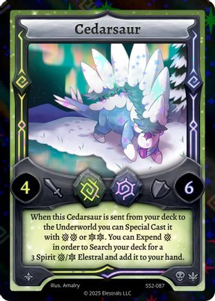 Image of Cedarsaur (Reverse Holo) (SS2-087) - Shattered Stars Chapter 2 SS2 Reverse Holo