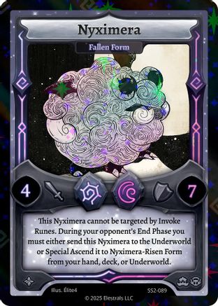 Image of Nyximera - Fallen Form (Reverse Holo) (SS2-089) - Shattered Stars Chapter 2 SS2 Reverse Holo
