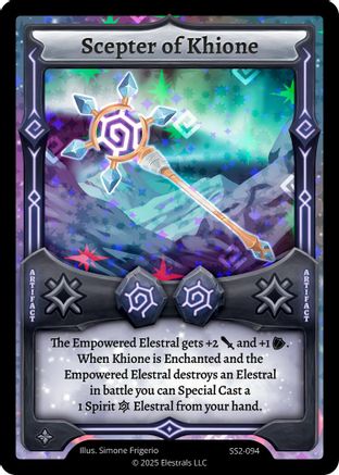 Image of Scepter of Khione (SS2-094) - Shattered Stars Chapter 2 SS2 Holo