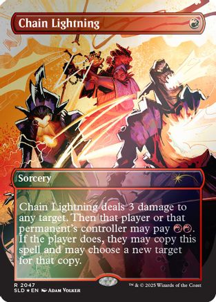 Image of Chain Lightning (2047) (Rainbow Foil) (SLD-2047) - Secret Lair Drop Series Foil
