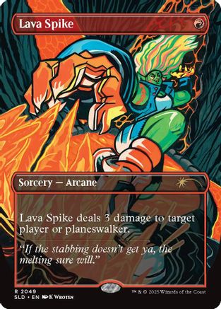 Image of Lava Spike (2049) (SLD-2049) - Secret Lair Drop Series