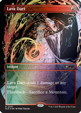 Image of Lava Dart (Rainbow Foil) (SLD-2037) - Secret Lair Drop Series Foil