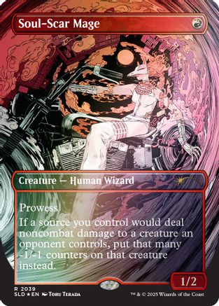 Image of Soul-Scar Mage (2039) (Rainbow Foil) (SLD-2039) - Secret Lair Drop Series Foil