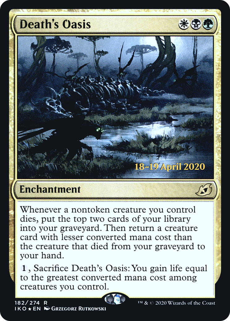 Image of Death's Oasis (PRE-182) - Ikoria: Lair of Behemoths Promos Foil