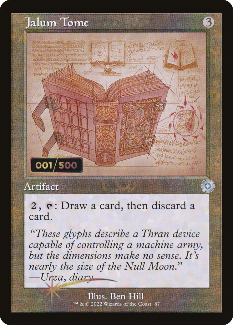 Image of Jalum Tome (Schematic) (Serial Numbered) (BRR-087) - The Brothers' War Retro Artifacts Foil