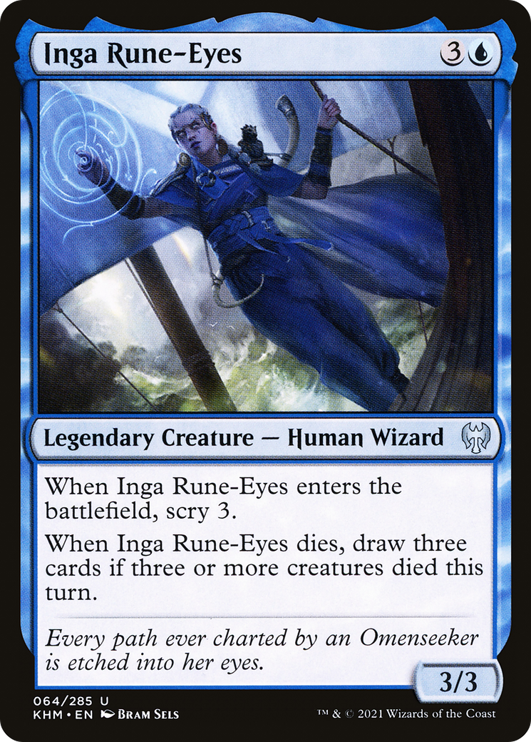 Image of Inga Rune-Eyes (KHM-064) - Kaldheim