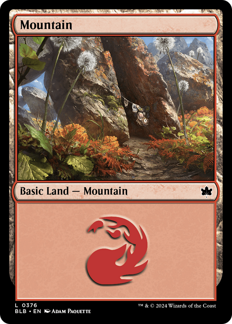 Image of Mountain (0376) (BLB-376) - Bloomburrow