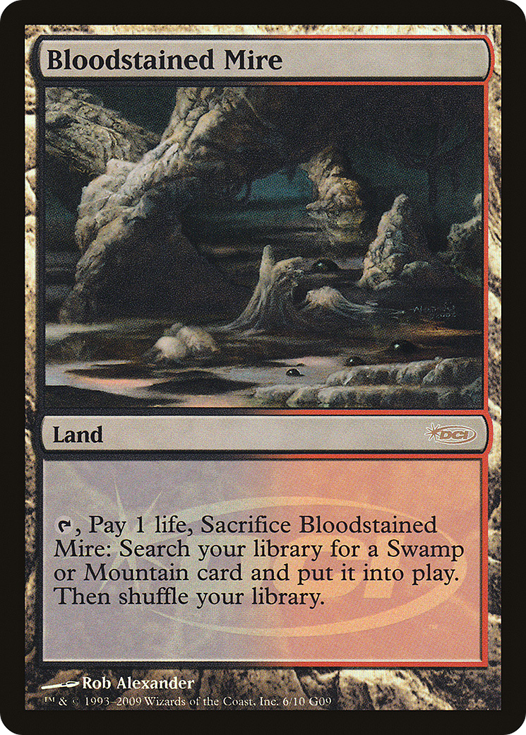 Image of Bloodstained Mire (JDG-006) - Judge Gift Cards 2009 Foil