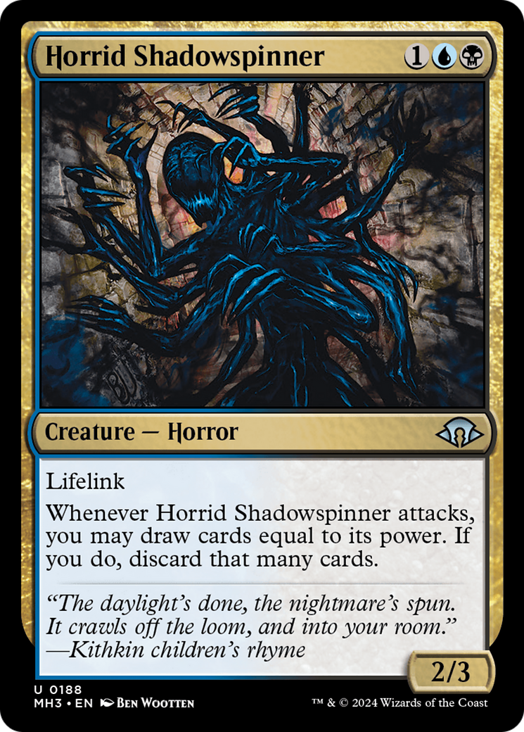 Image of Horrid Shadowspinner (MH3-188) - Modern Horizons 3 Foil