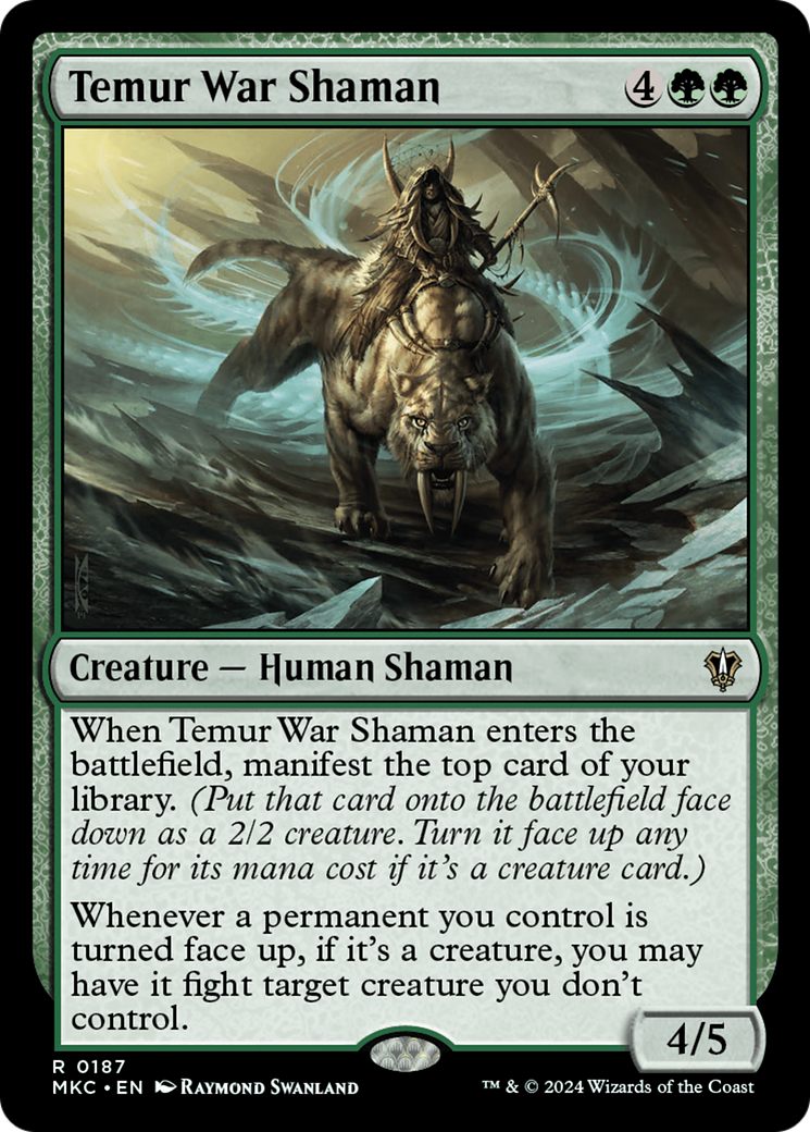 Image of Temur War Shaman (MKC-187) - Murders at Karlov Manor Commander