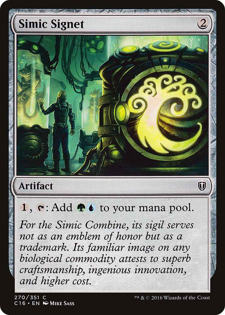 Image of Simic Signet (C16-270) - Commander 2016