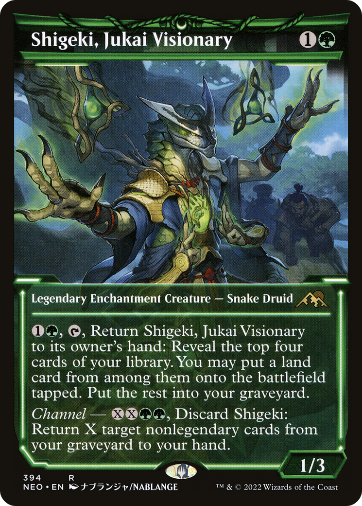 Image of Shigeki, Jukai Visionary (Showcase) (NEO-394) - Kamigawa: Neon Dynasty: (Showcase) Foil