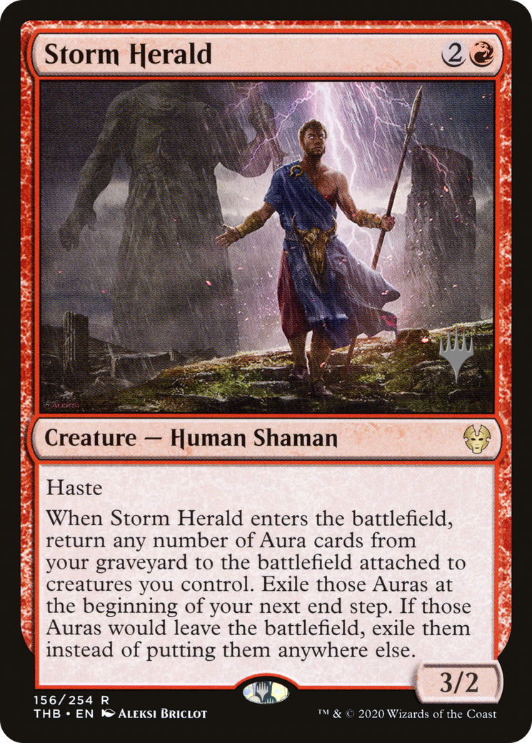 Image of Storm Herald (PPTHB-156P) - Theros Beyond Death Promos Foil