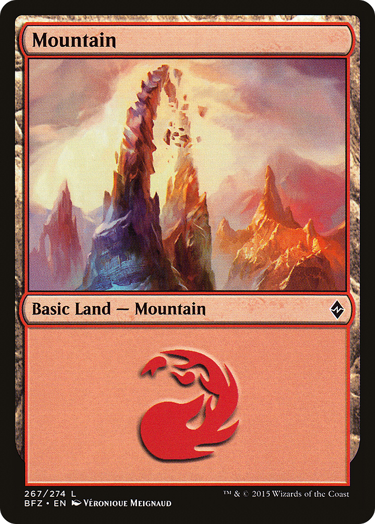 Image of Mountain (267) (BFZ-267A) - Battle for Zendikar