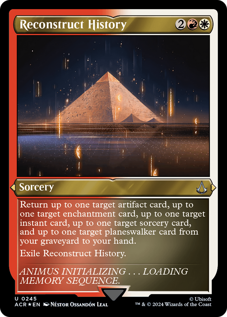 Image of Reconstruct History (ACR-245) - Assassin's Creed Etched Foil