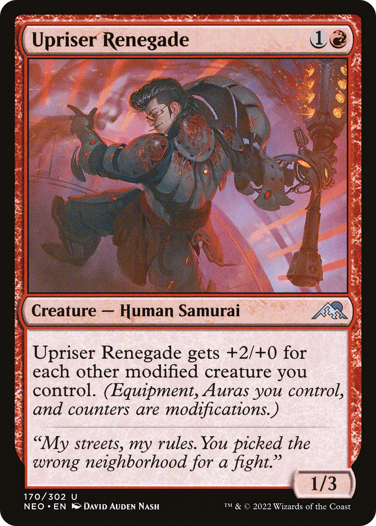 Image of Upriser Renegade (NEO-170) - Kamigawa: Neon Dynasty Foil