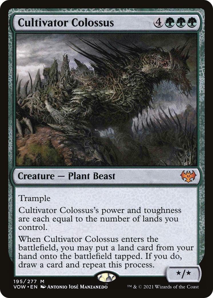 Image of Cultivator Colossus (VOW-195) - Innistrad: Crimson Vow Foil