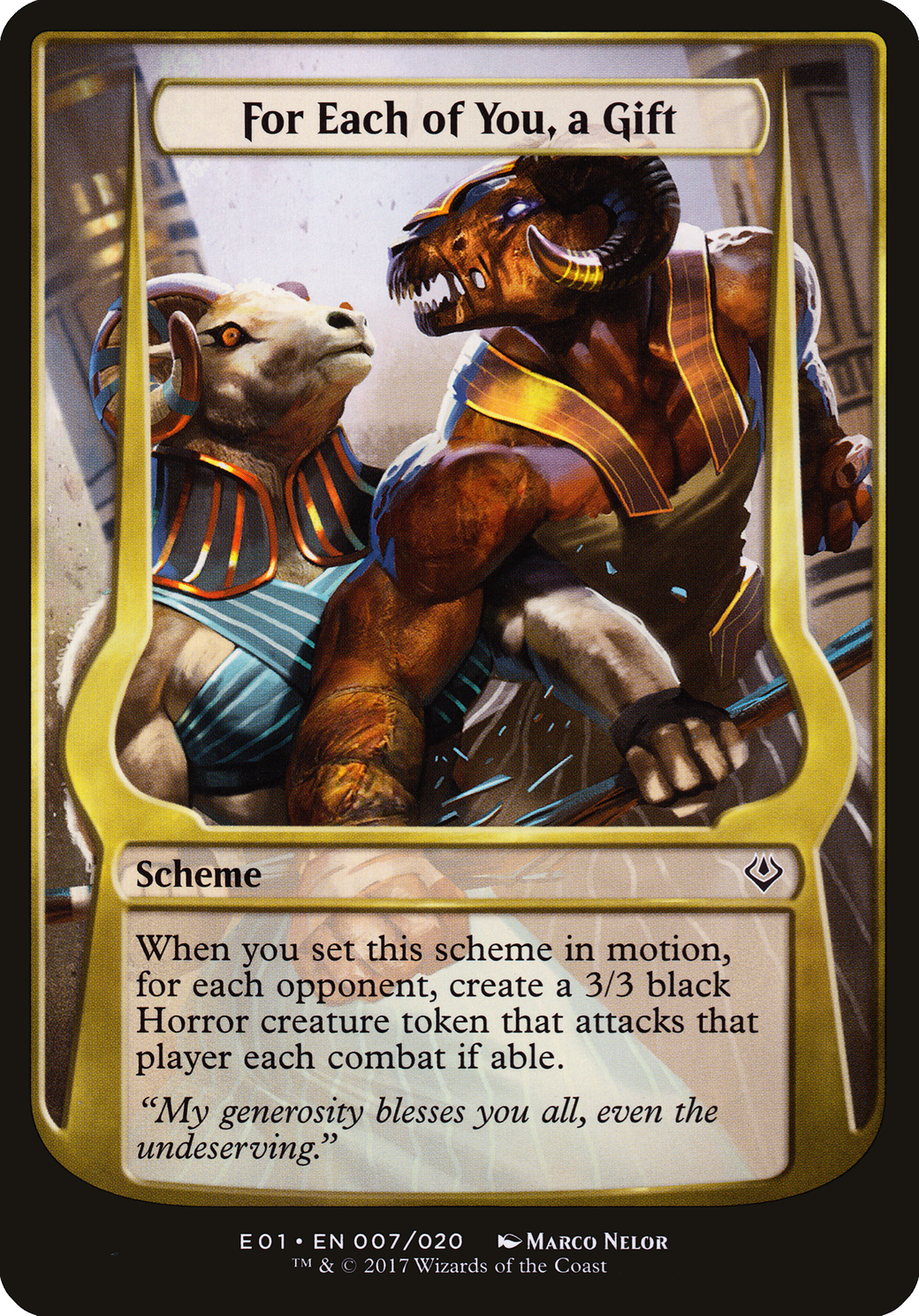 Image of For Each of You, a Gift (Archenemy: Nicol Bolas) (OVER-007) - Archenemy: Nicol Bolas Schemes