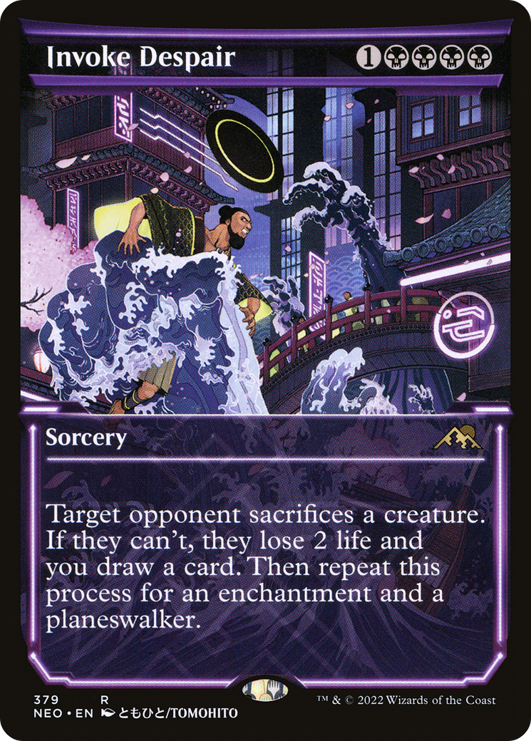 Image of Invoke Despair (Showcase) (NEO-379) - Kamigawa: Neon Dynasty: (Showcase)