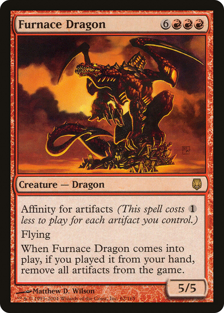 Image of Furnace Dragon (DST-062) - Darksteel Foil