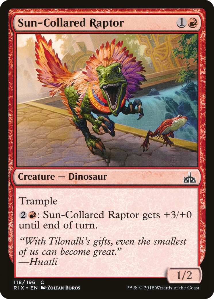 Image of Sun-Collared Raptor (RIX-118) - Rivals of Ixalan Foil