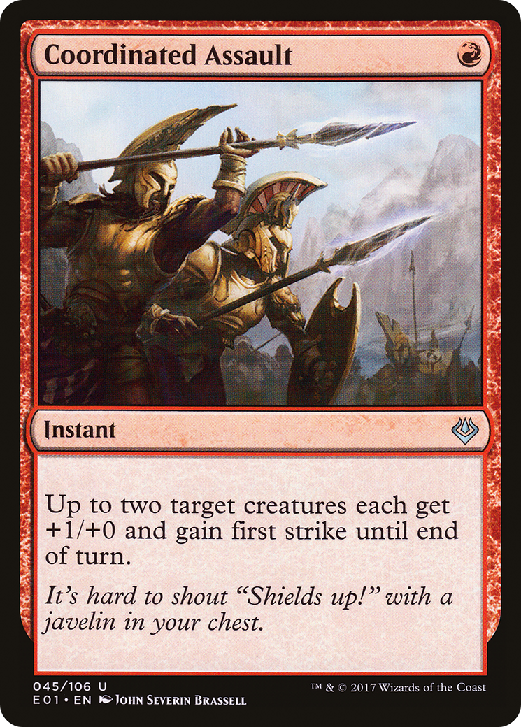 Image of Coordinated Assault (AC2-045) - Archenemy: Nicol Bolas