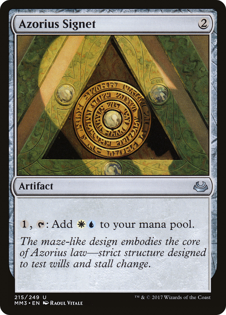 Image of Azorius Signet (MM3-215) - Modern Masters 2017