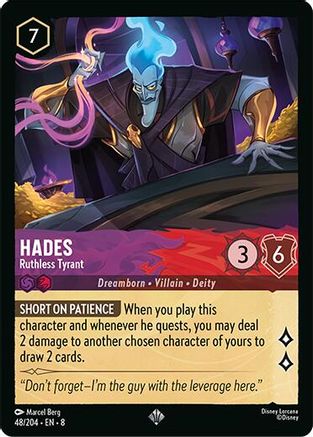 Image of Hades - Ruthless Tyrant (48/204) - Reign of Jafar
