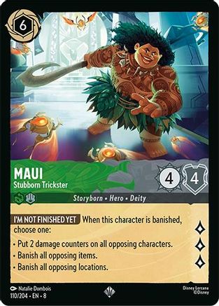 Image of Maui - Stubborn Trickster (110/204) - Reign of Jafar
