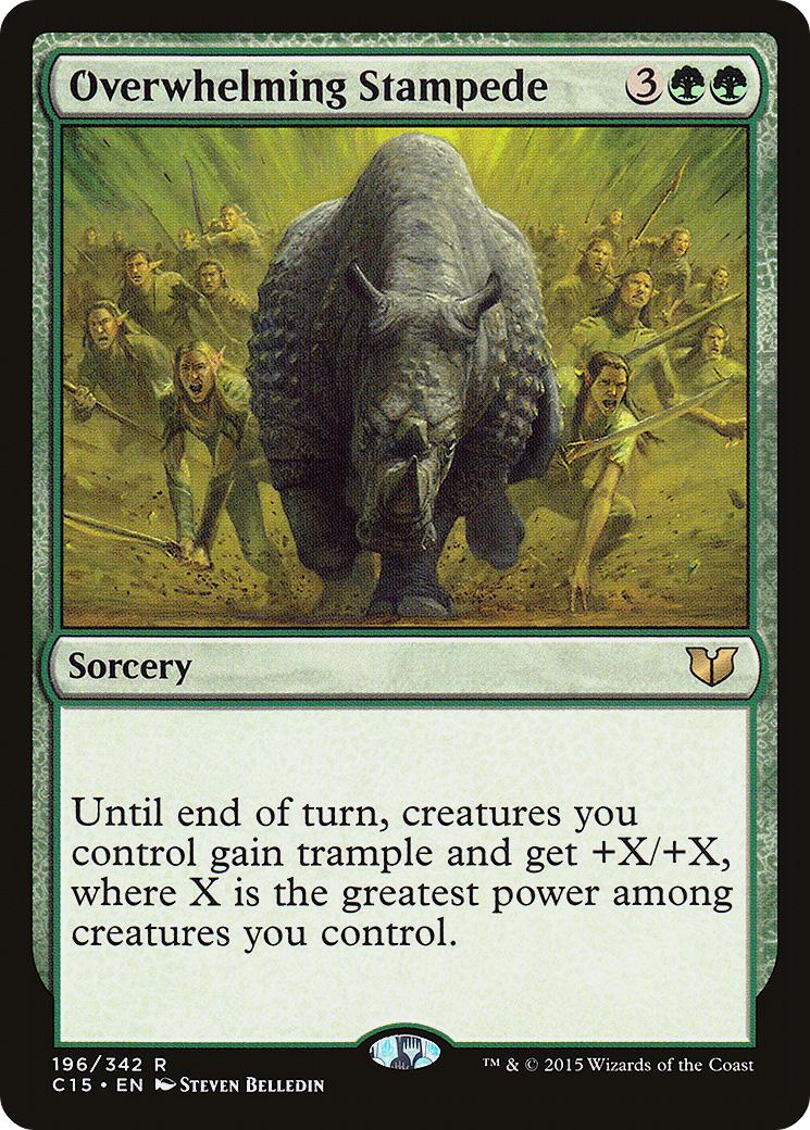 Image of Overwhelming Stampede (C15-196) - Commander 2015