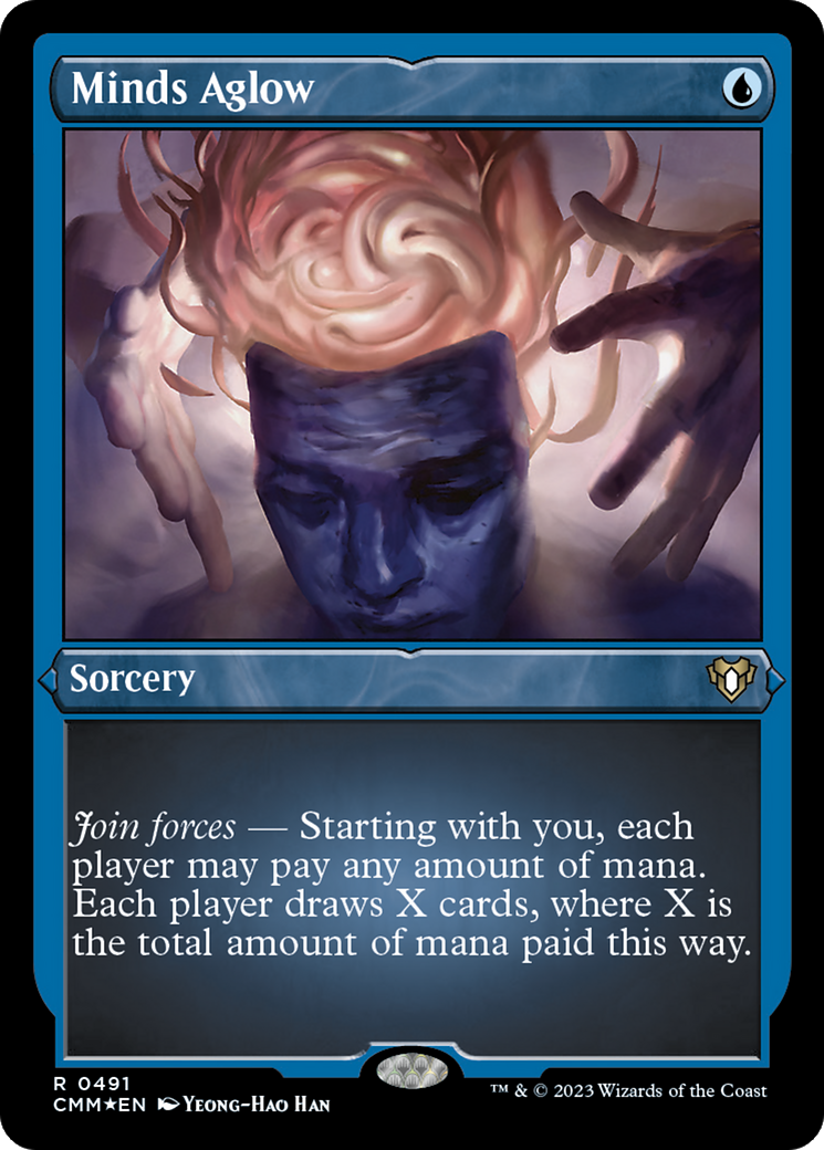 Image of Minds Aglow (CMM-491) - Commander Masters Etched Foil