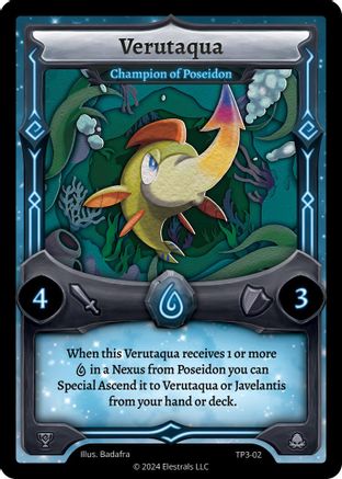 Image of Verutaqua - Champion of Poseidon (TP3-02) - Organized Play Series 3 Reverse Holo