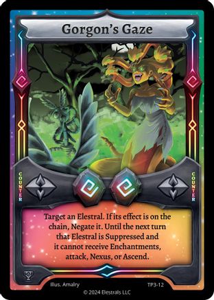 Image of Gorgon's Gaze (TP3-12) - Organized Play Series 3 Reverse Holo