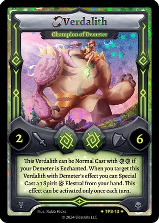 Image of Verdalith - Champion of Demeter (TP3-13) - Organized Play Series 3 Holo